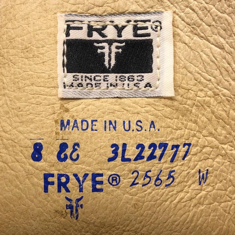 Vintage Frye 2565 Brown Leather Campus 14L Western Boots 8 EE - Picture 8 of 15